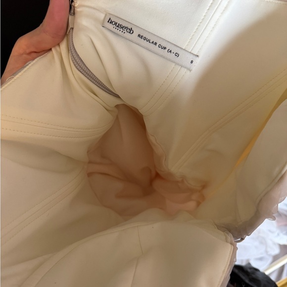 House of CB Cream Strapless Tulle Dress - Picture 8 of 8